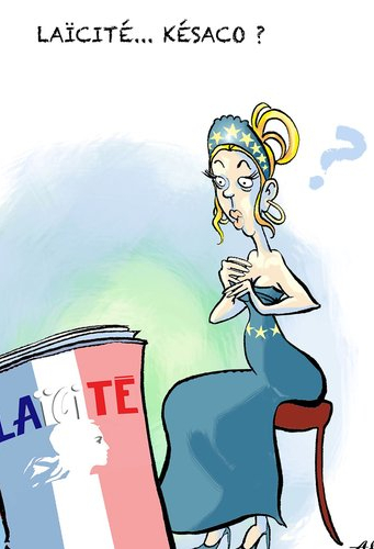 Image de l'article La laïcité en caricatures à la médiathèque de Mèze